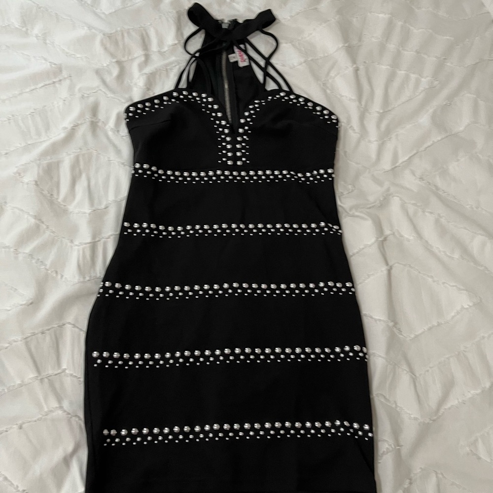 Black stretch dress